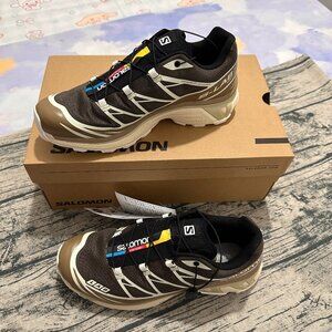 Salomon Xt-6 Recut Series Sneakers, Black And Brown